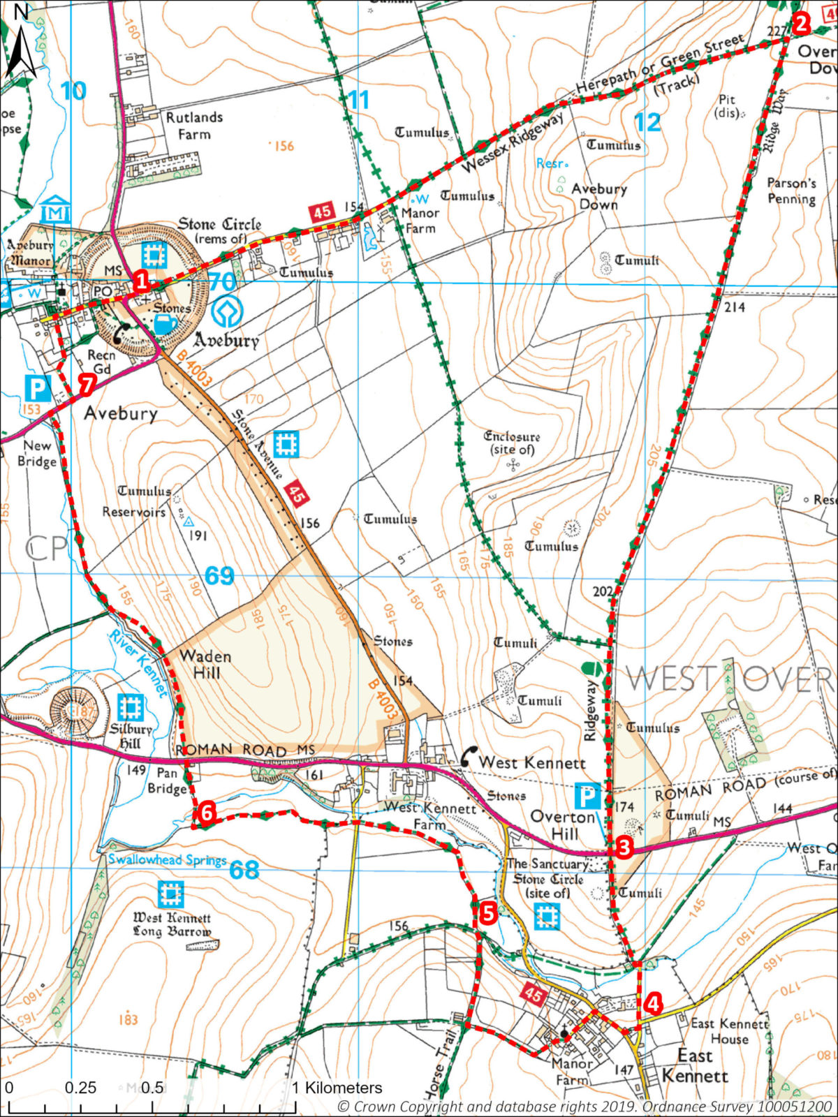 Avebury map