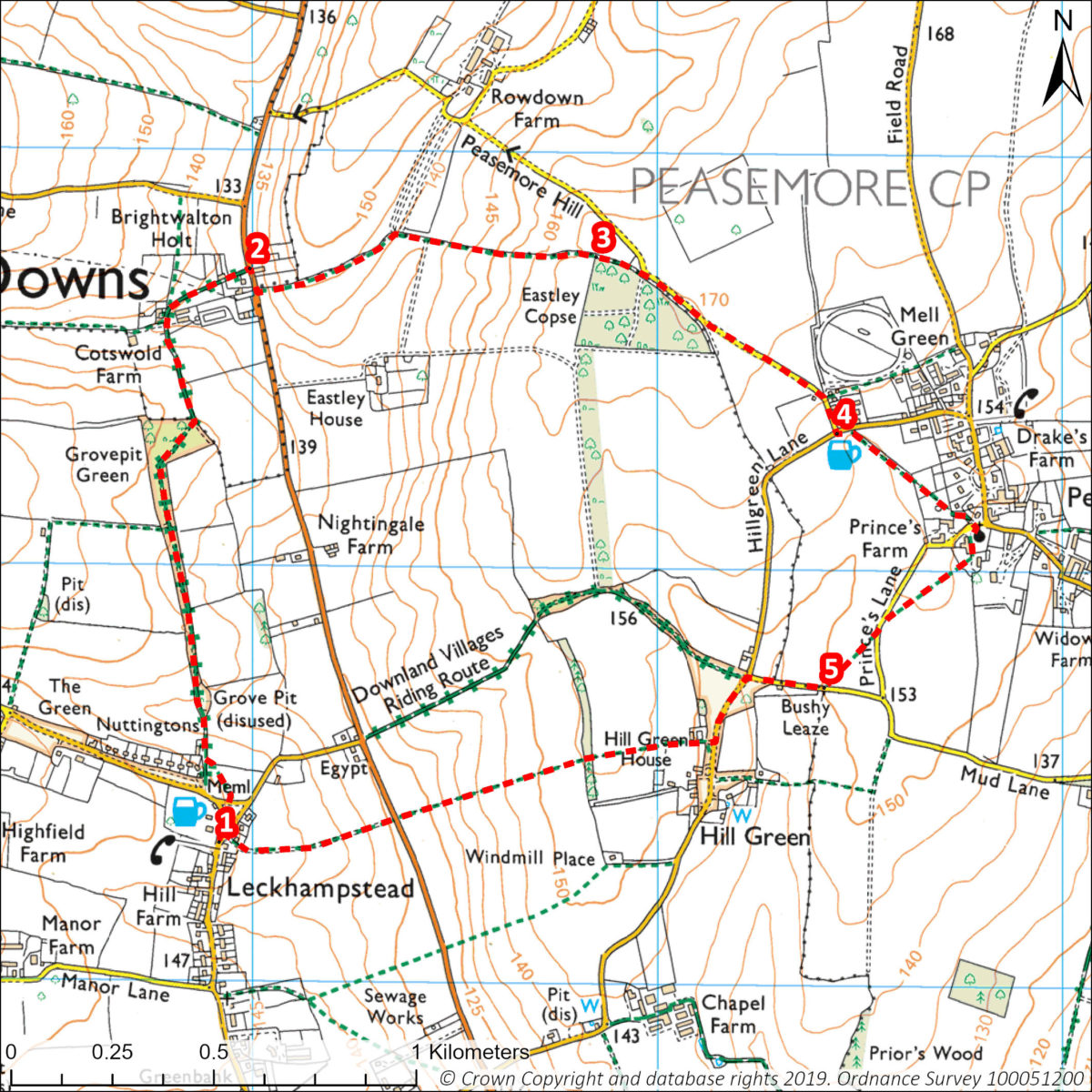 Leckhampstead map