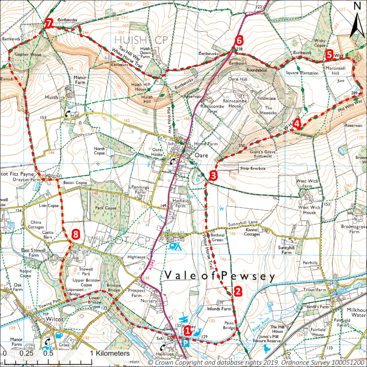 Pewsey Vale map