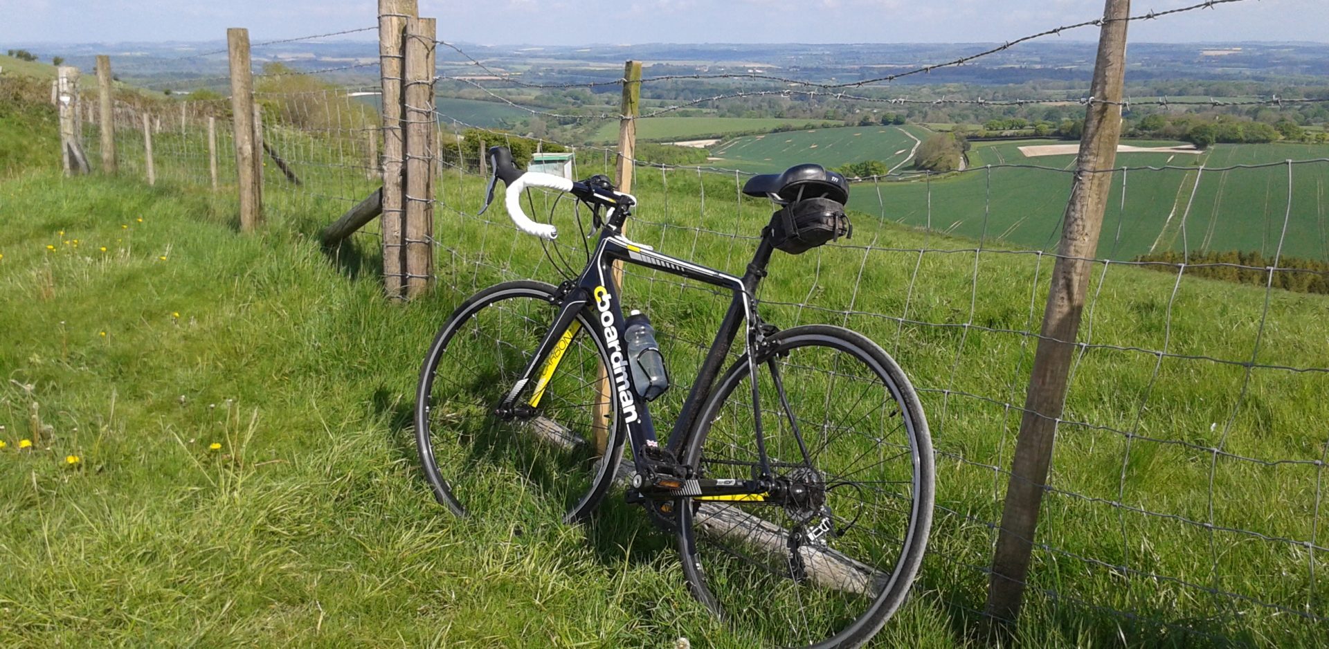 Cycling Inkpen Hill, Ann Shepley