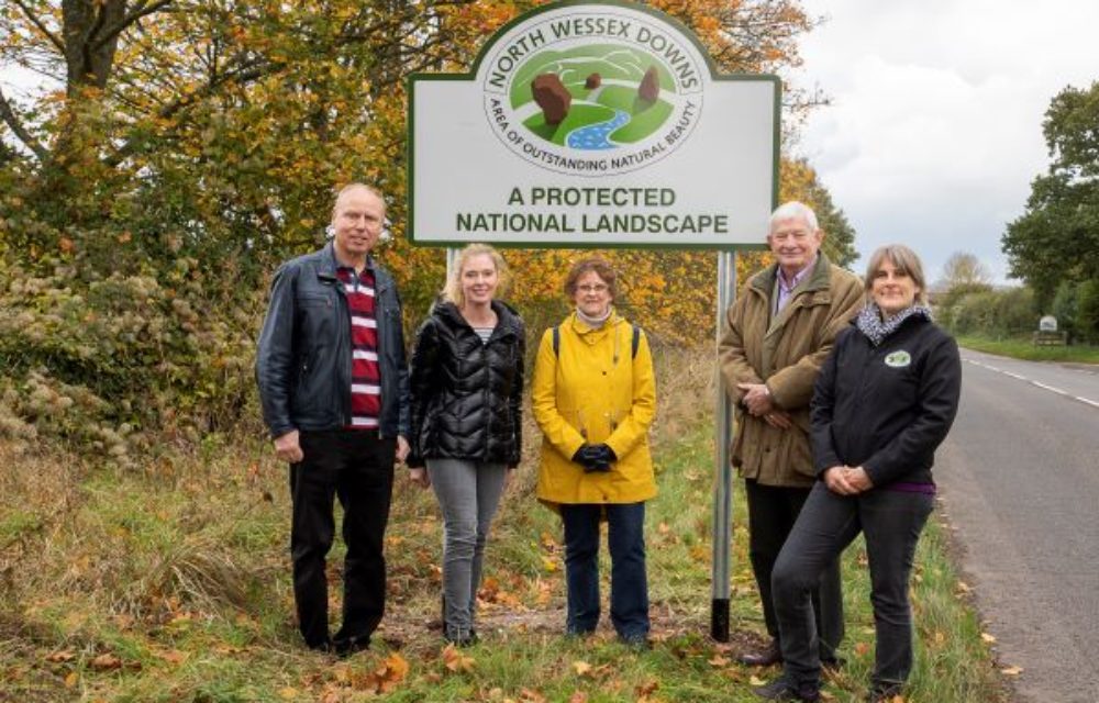 Whitchurch sign with group Whitchurch sign with group