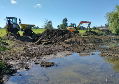 diggers behind mud and water diggers behind mud and water
