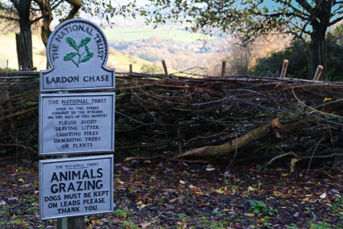 National Trust sign and view