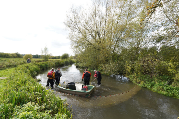 Benham chalk stream restoration